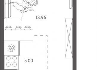 Продается квартира студия, 26.6 м2, Липецк, улица Перова, 2Д