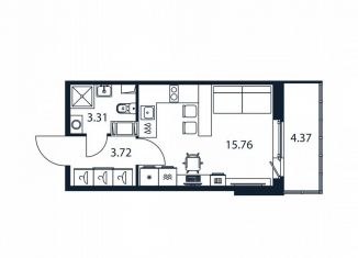 Продажа квартиры студии, 22.2 м2, Мурино, Романовская улица, 9