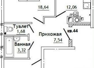 Продаю 2-комнатную квартиру, 66.2 м2, деревня Алтуховка