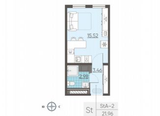 Продажа квартиры студии, 22 м2, Санкт-Петербург