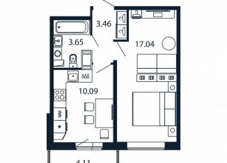 Продажа 1-комнатной квартиры, 33.7 м2, Мурино, Ручьёвский проспект, 20