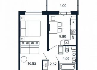 Продажа однокомнатной квартиры, 32.8 м2, Мурино, Ручьёвский проспект, 20