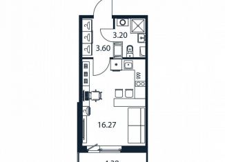 Продается квартира студия, 22.7 м2, Мурино, Романовская улица, 9