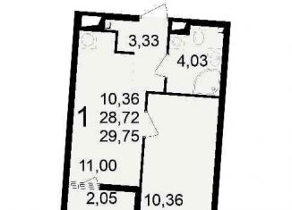 1-ком. квартира на продажу, 29.8 м2, Рязань