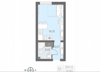 Продам квартиру студию, 21.4 м2, Санкт-Петербург