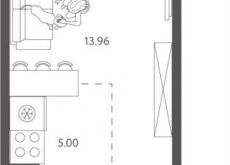 Продажа квартиры студии, 26.6 м2, Липецк, улица Перова, 2Д