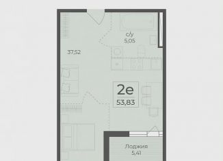 Однокомнатная квартира на продажу, 56.5 м2, Крым