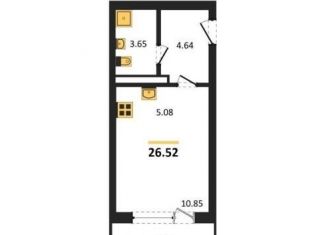 Квартира на продажу студия, 26.5 м2, Воронеж, Московский проспект, 66