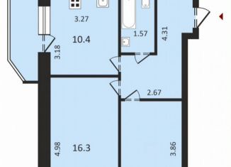Продается многокомнатная квартира, 51 м2, Вологда, Старое шоссе