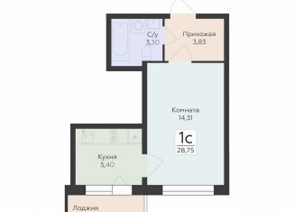 Квартира на продажу студия, 28.8 м2, Воронеж