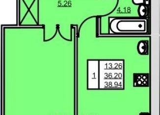 Продаю 1-ком. квартиру, 38.9 м2, Нефтекамск, Комсомольский проспект, 53Б