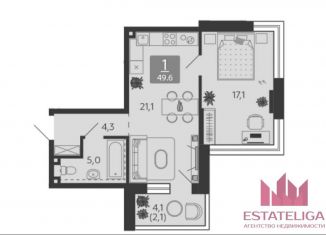 Продам 1-комнатную квартиру, 51.6 м2, Москва, набережная Марка Шагала, 11к3, метро ЗИЛ