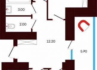 Продажа четырехкомнатной квартиры, 82.5 м2, Туймазы, переулок Луначарского, 3