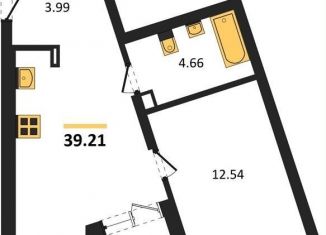 Продажа 1-комнатной квартиры, 39.2 м2, Екатеринбург, Ленинский район