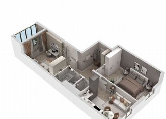 Продаю двухкомнатную квартиру, 59.1 м2, Крым