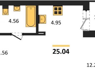 Продажа квартиры студии, 25 м2, Екатеринбург, Ленинский район