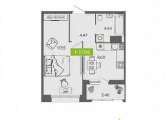 Продаю 1-комнатную квартиру, 37.9 м2, Архангельск, улица Самойло, 1к1, Октябрьский округ