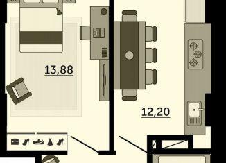 Продается 1-ком. квартира, 39.1 м2, Ростов-на-Дону, улица 23-я Линия, 54с4, ЖК Город у Реки