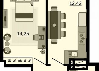 Однокомнатная квартира на продажу, 37.9 м2, Ростов-на-Дону, улица 23-я Линия, 54с4