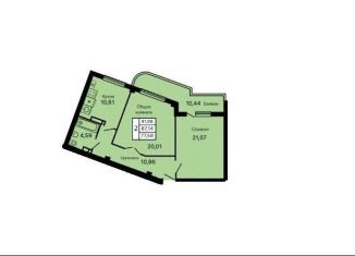 Продаю 2-ком. квартиру, 77.6 м2, Геленджик, улица Маршала Жукова, 2к1