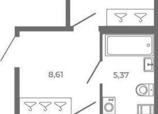 Продается 2-комнатная квартира, 44.7 м2, Сертолово