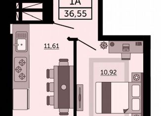 1-ком. квартира на продажу, 36.6 м2, Ростов-на-Дону, Кировский проспект, 89