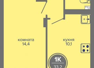 Продажа однокомнатной квартиры, 33.2 м2, Пермь, шоссе Космонавтов, 309Ак1