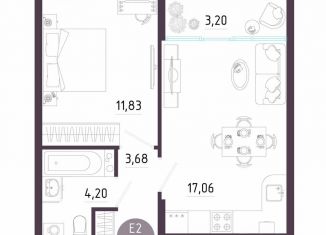 Продажа 1-комнатной квартиры, 40 м2, Тула, Пряничная улица, 8