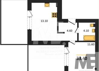 Продажа однокомнатной квартиры, 33.4 м2, Республика Башкортостан, Лесная улица