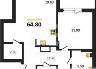 Продажа 2-ком. квартиры, 64.8 м2, Республика Башкортостан, Лесная улица