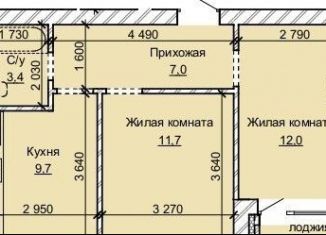 Продается двухкомнатная квартира, 44.7 м2, Барнаул