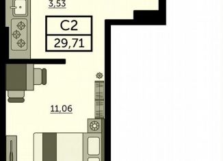 Продажа квартиры студии, 29.4 м2, Ростов-на-Дону, улица Ларина, 45с11