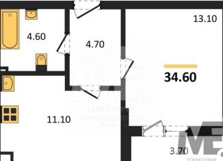 Продам 1-комнатную квартиру, 34.6 м2, Республика Башкортостан, Лесная улица