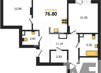 Продается трехкомнатная квартира, 76.8 м2, Республика Башкортостан, Лесная улица