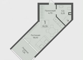 Продам квартиру студию, 35.4 м2, Крым