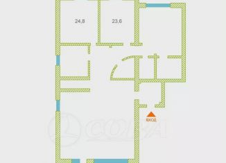 Продается четырехкомнатная квартира, 183 м2, Тюмень, улица Кирова, 35