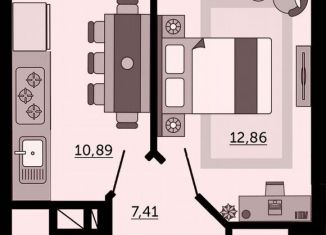 Продаю однокомнатную квартиру, 39.5 м2, Ростов-на-Дону, Кировский район