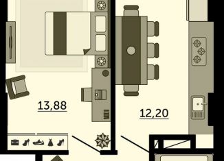 Продаю 1-ком. квартиру, 39.3 м2, Ростов-на-Дону, улица 23-я Линия, 54с4