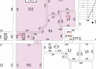 Продажа двухкомнатной квартиры, 74.9 м2, Саранск, Большевистская улица, 109А