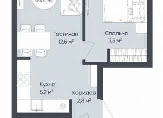 Продается 1-комнатная квартира, 36.2 м2, Республика Башкортостан