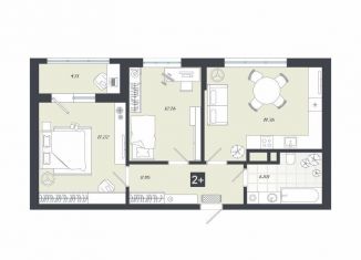 Продам двухкомнатную квартиру, 69.8 м2, Тобольск, переулок Радищева, 17