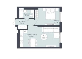 Продам 1-комнатную квартиру, 44 м2, Республика Башкортостан