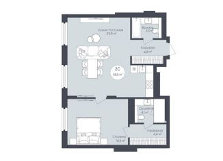 Продаю однокомнатную квартиру, 66.9 м2, Республика Башкортостан