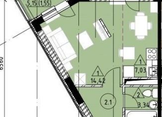 Продается квартира студия, 35 м2, Московская область