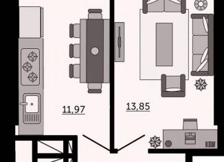 Продается однокомнатная квартира, 39 м2, Ростов-на-Дону, Кировский район