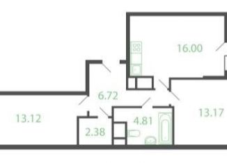 Продается двухкомнатная квартира, 59.2 м2, Котельники, микрорайон Новые Котельники, 8