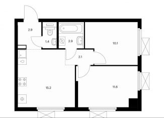 Продажа 2-ком. квартиры, 46.2 м2, Мытищи