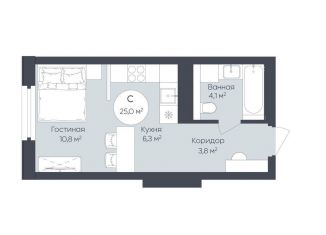 Квартира на продажу студия, 25 м2, Республика Башкортостан