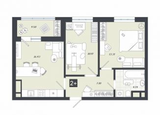 Продаю двухкомнатную квартиру, 57.1 м2, Тобольск, переулок Радищева, 17