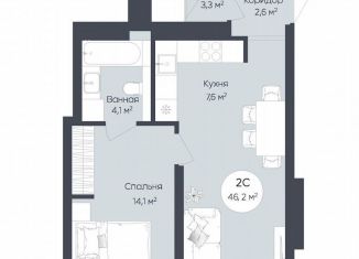 Продам 1-ком. квартиру, 46.2 м2, Республика Башкортостан